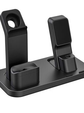 3-in-1 Black Charging Dock Stand